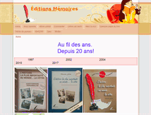 Tablet Screenshot of ecrirevotrehistoire.com